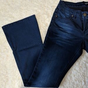 Darkwash Midrise Bell Bottom Jeans
